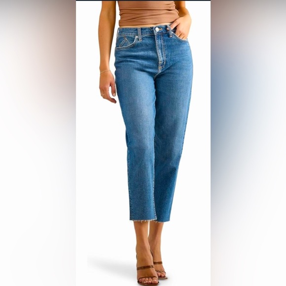 NWT Women's Shea High Rise Straight Ankle Jean Color Blue Size 6 - Picture 1 of 12